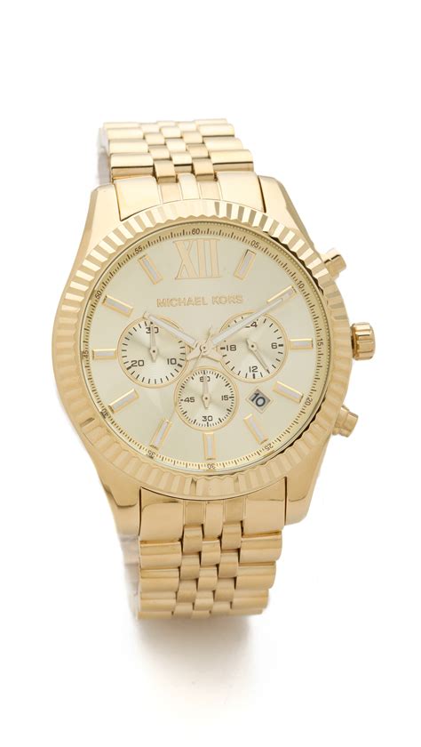 michael kors mk8484 herrenuhr|Oversized Lexington Gold.